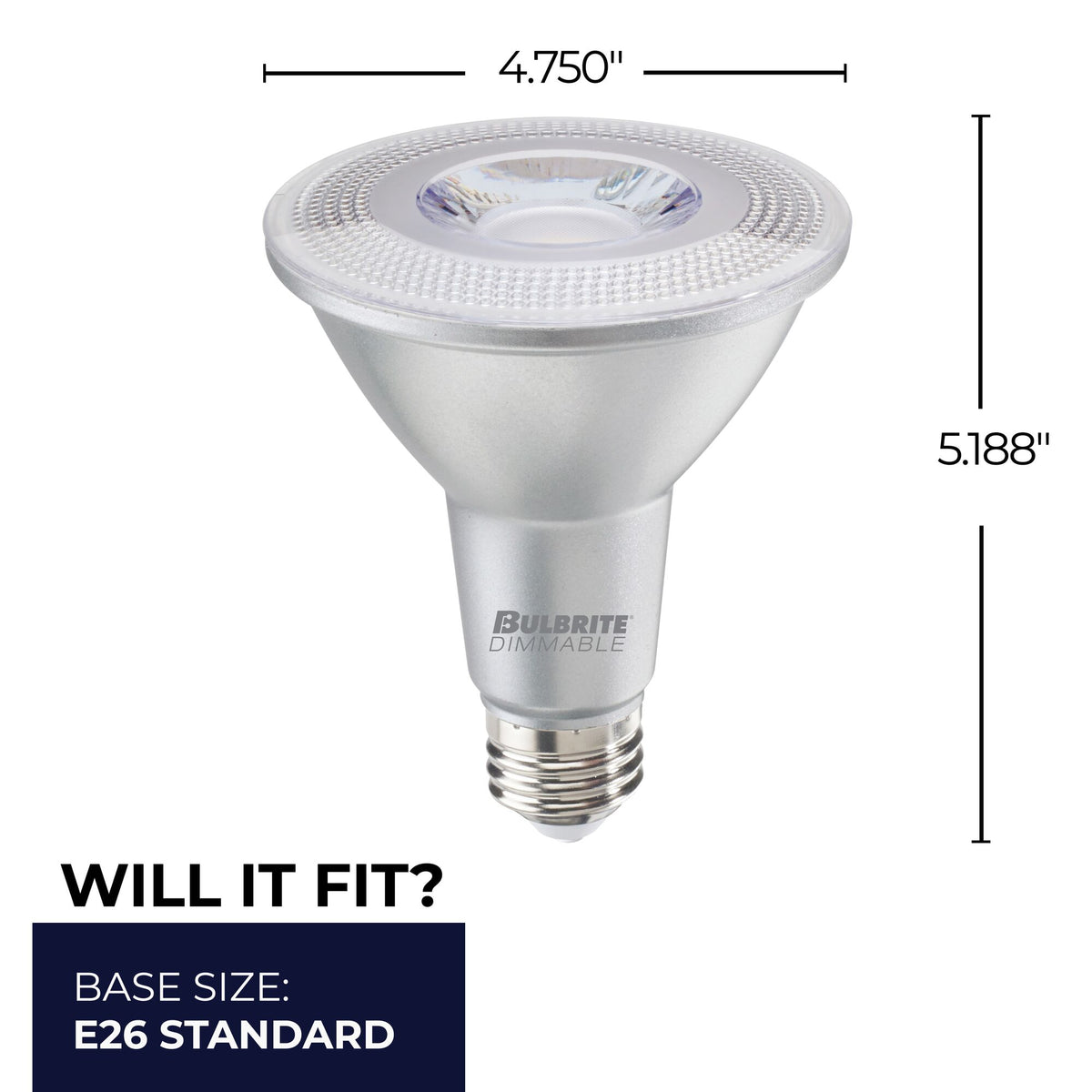 Bulbrite 772792 15W PAR38 Soft White LED Light Bulb