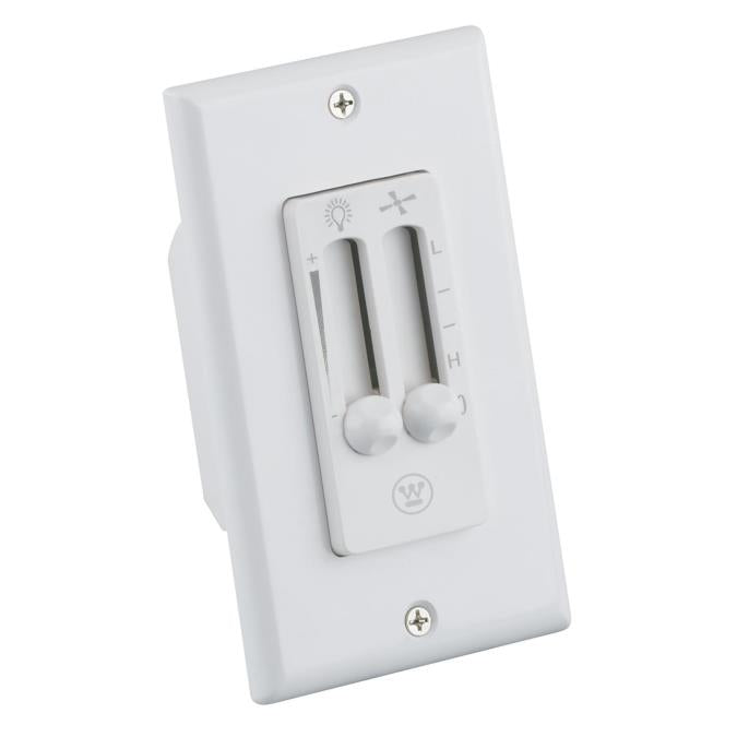 Westinghouse 7787300 Dual Slide 4 Speed Ceiling Fan and Light Wall
