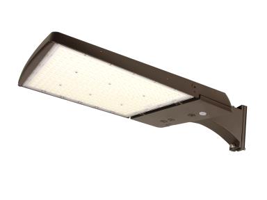 MaxLite AE300HMI-WCSBACR Area Light - 300W/250W/200W, 277-480V, Manual Ir Changeable T3/4/5, CCT/WATTAGE Select 3/4/5K, Bronze, Straight Arm, C-MAX Compatible