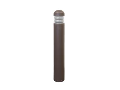 MaxLite BL-CLRD22UCSLR36B Pathmax Slim Bollard, Round Dome Top Bollard - 22W, 120-277V, CCT Selectable 3000K/4000K/5000K, Louver, 36", Bronze