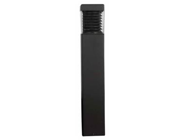 MaxLite BL-MOSQ17U-40W Moderno Series, Square Bollard With Round Internal Louvers - 17W, 4000K, 120/277V, White