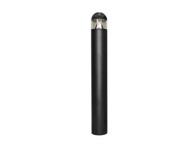 MaxLite BRD30U-WCSLTA Bollard Round Dome Top, 30/20/10W Selectable, 120-277V, CCT Selectable 3/4/5K, 42 Inches, Black - TAA