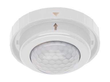 MaxLite CN-RDMSW Control Node Round, PIR Motion SENSOR/PHOTOCELL, White, IP66