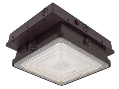 MaxLite CPL52UCSBCREM2 Enhanced Canopy, 52W, 120-277V, CCT Select 3/4/5K, Bronze, C-MAX Ready, Battery Backup -20C