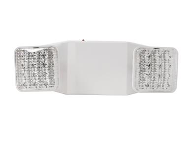 MaxLite EML-2HSQW Emergency Light LED, 2 Square Heads, White, Battery Backup