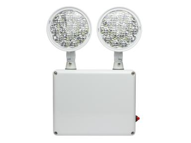 MaxLite EML-2HWHCRC-WL Emergency Light LED, 2 Heads, White, High Capacity, Remote Capable Up To 6 Heads, Battery Backup, Wet Locations