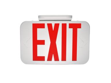MaxLite EX-RWSD Exit, Thermoplastic, Red Letters, White, Self Diagnostic, Battery Backup