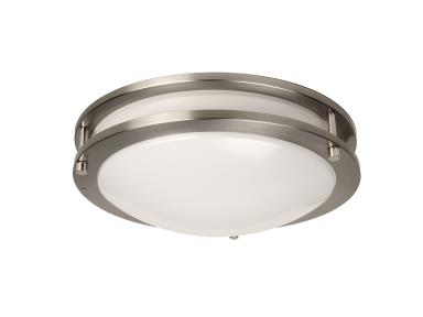 MaxLite FMA12T08WCSN Flush Mount Architectural, 12 Inch, 8/12/16W, 120V Only - Triac, 2700/3000/3500/4000/5000K Wattage CCT Selectable, Nickel