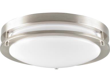 MaxLite FMA12V08WCSNNKEM Flush Mount Architectural, 12 Inch, 8/12/16W, 120-277V 0-10V, 27/30/35/40/50K Wattage CCT Select, Microwave Motion Sensor Bluetooth, Nickel, Bbu