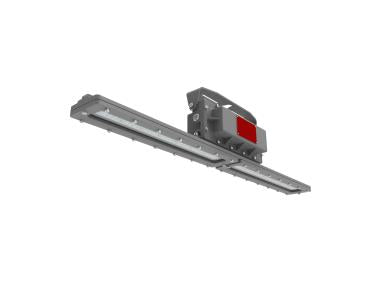 MaxLite HL-LI4880UNP-D1EM2 Hazardous Location -linear, Gray , 48IN, 80W, 120-277V, Narrow, Clear Lens, 5000K, CID1, Battery Backup -20 Degree C