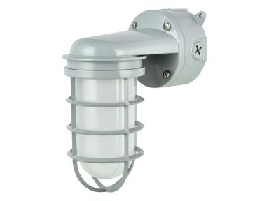 MaxLite JJW12000 Jelly Jar Wall Mount, Frosted PC Globe With Guard, 120V, E26 Socket Gray - No Lamp Included