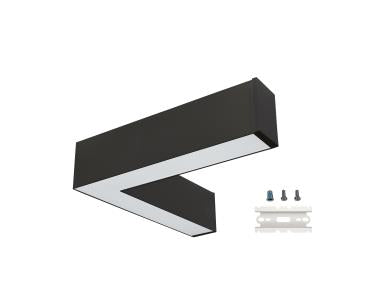 MaxLite LM2-LCONB L-MAX Gen 2 L Connector 2FT Watt Select 10W, 12W, 16W, 20W CCT Select 2700K, 3000K, 3500K, 4000K, 5000K 90 CRI Black Finish