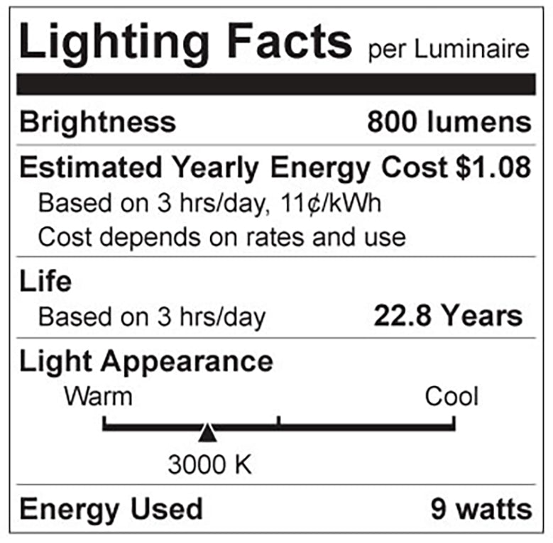 Luxrite LR21426 A19 9W 3000K - 4 Pack LED Light Bulb