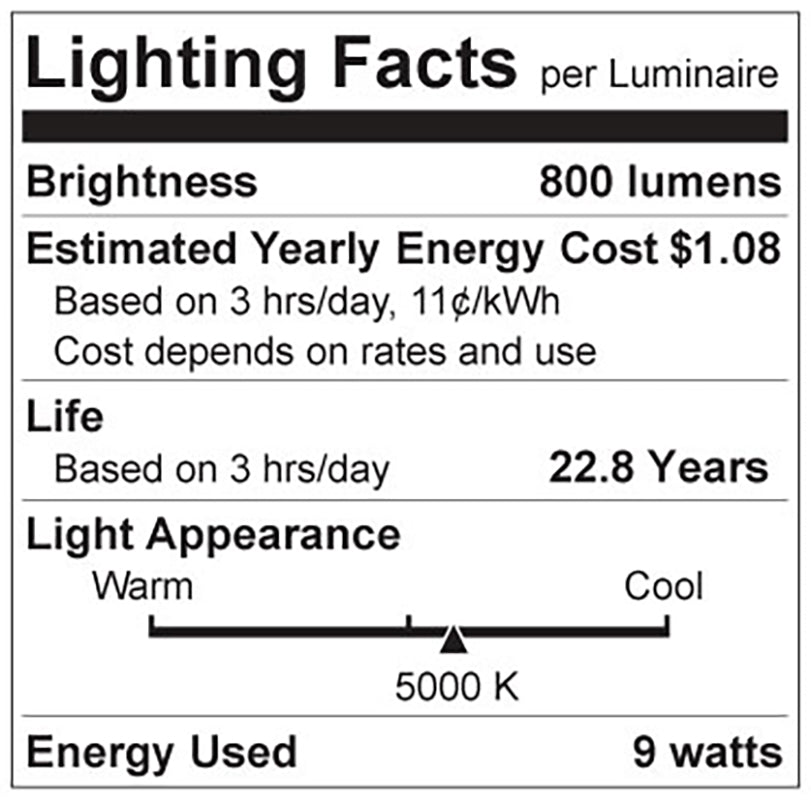 Luxrite LR21428 A19 9W 5000K - 4 Pack LED Light Bulb