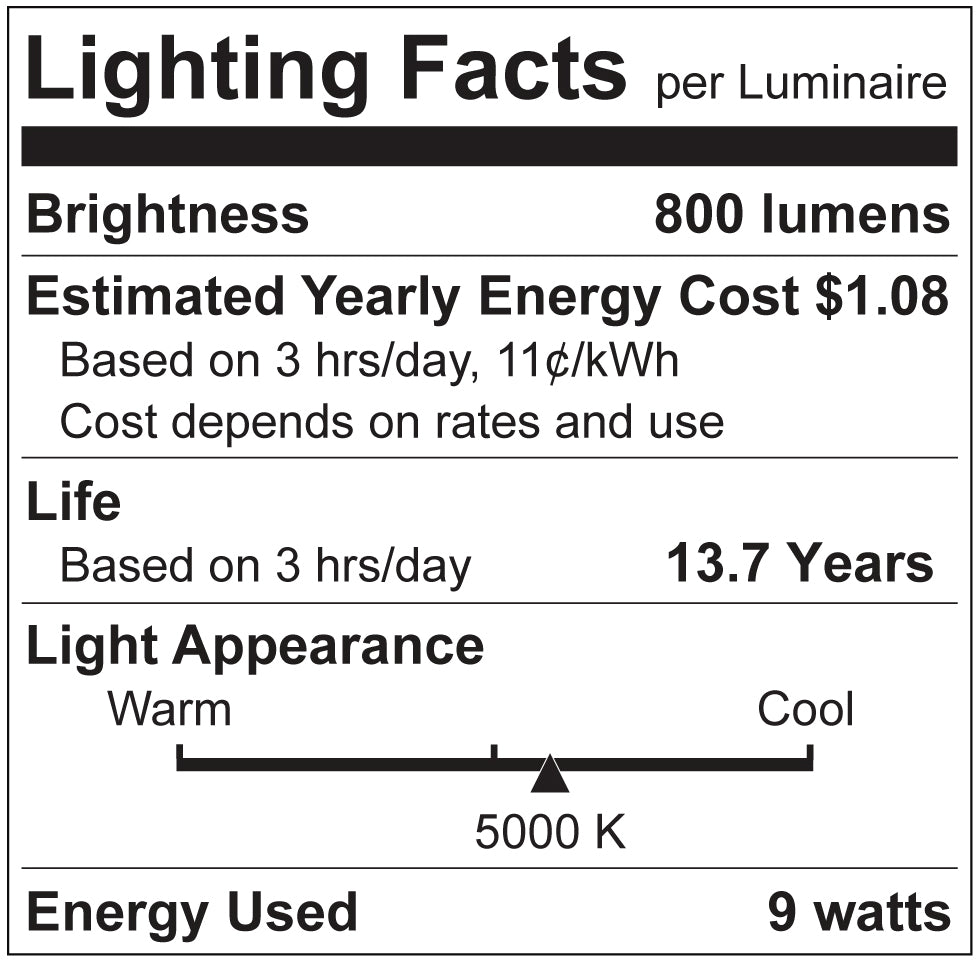 Luxrite LR21483 A19 9W 5000K Dusk to Dawn + PIR LED Light Bulb