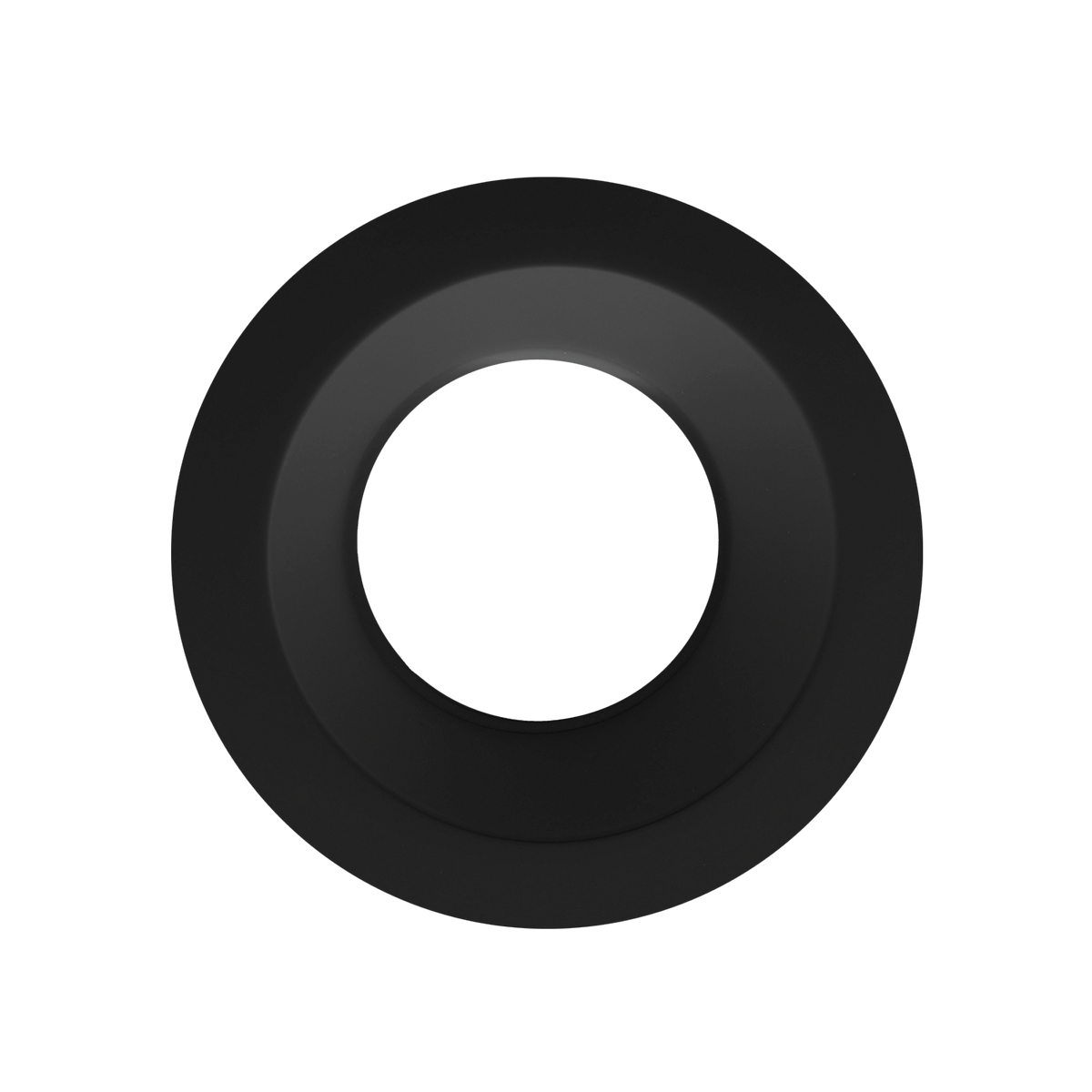 Luxrite LR25109 3" Regressed Interchangeable Trim - Black Finish