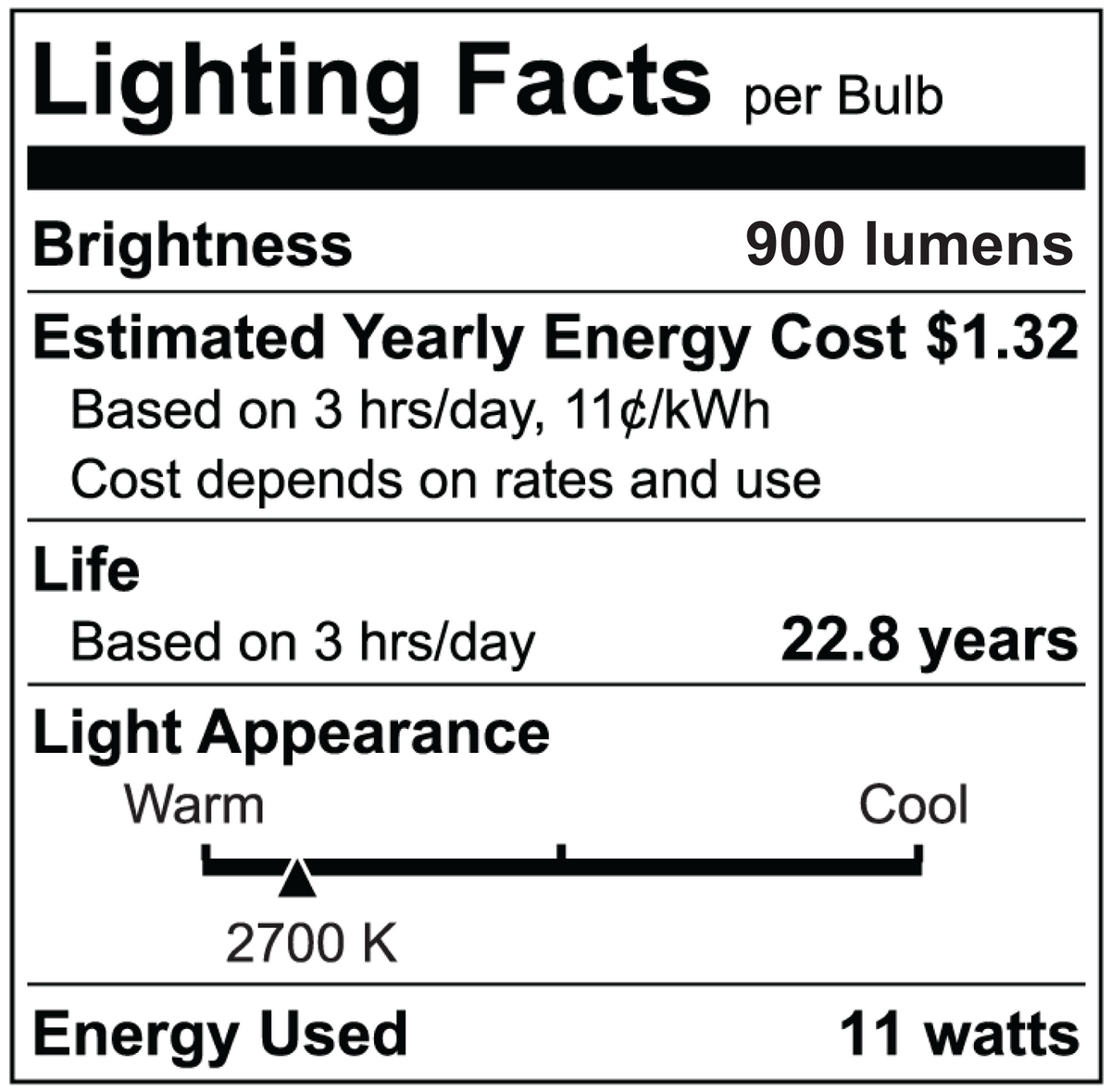 Luxrite LR31610 PAR30 11W 2700K - Short Neck LED Light Bulb
