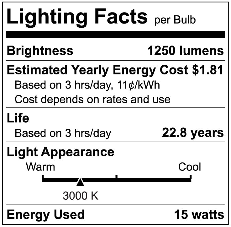 Luxrite LR31616 PAR38 15W 3000K LED Light Bulb