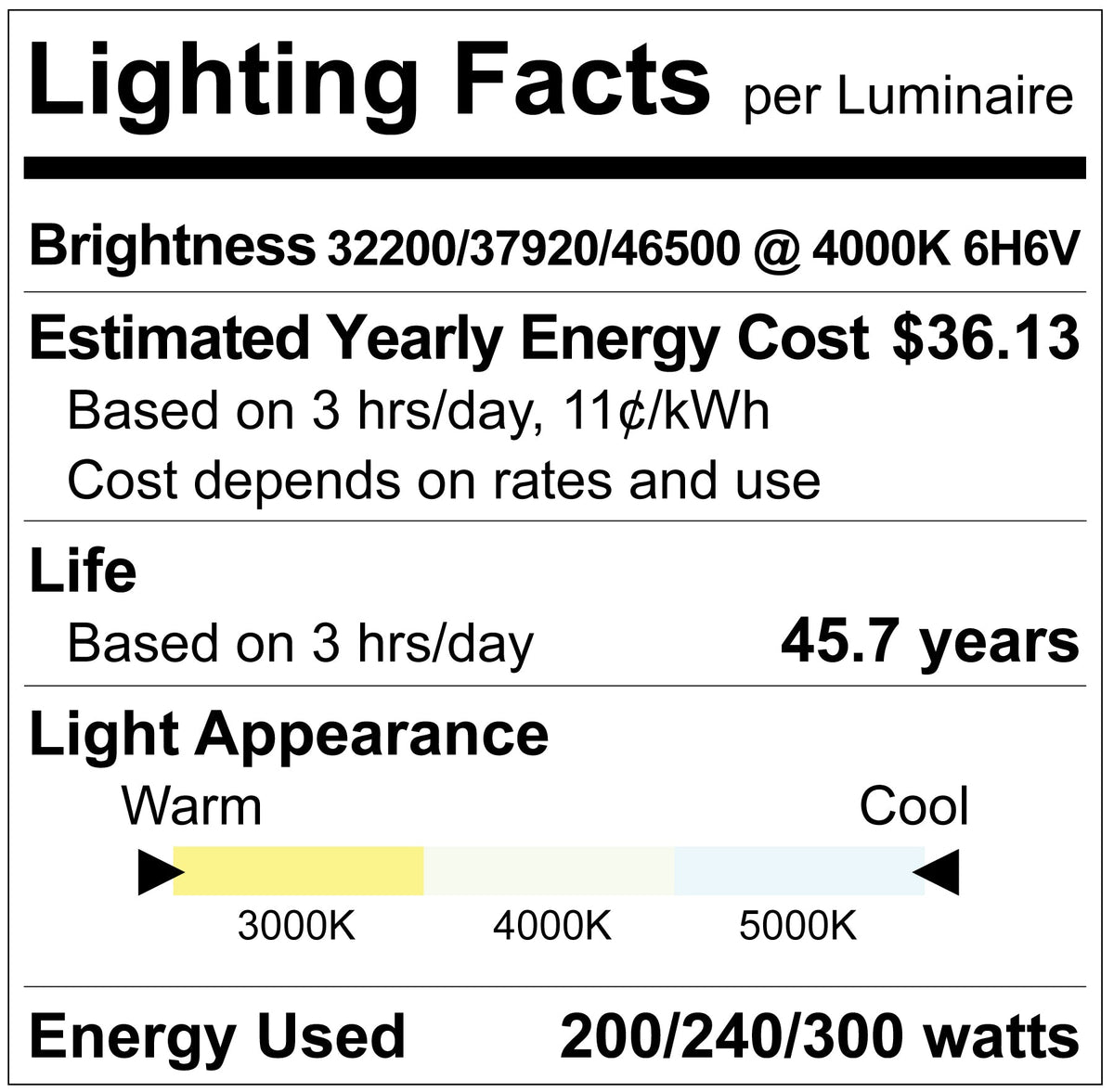 Luxrite LR41378 300W Universal Flood Lightknuckle Mount - 3CCT/3 WATT/3 Beam Angle Selectable
