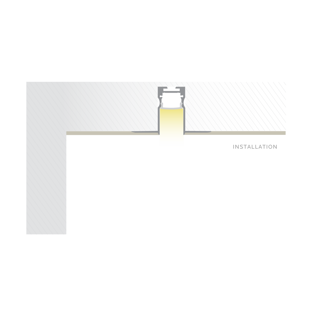 Luxrite LR43390 96" Trimless Mount 0.40" Channel Kit