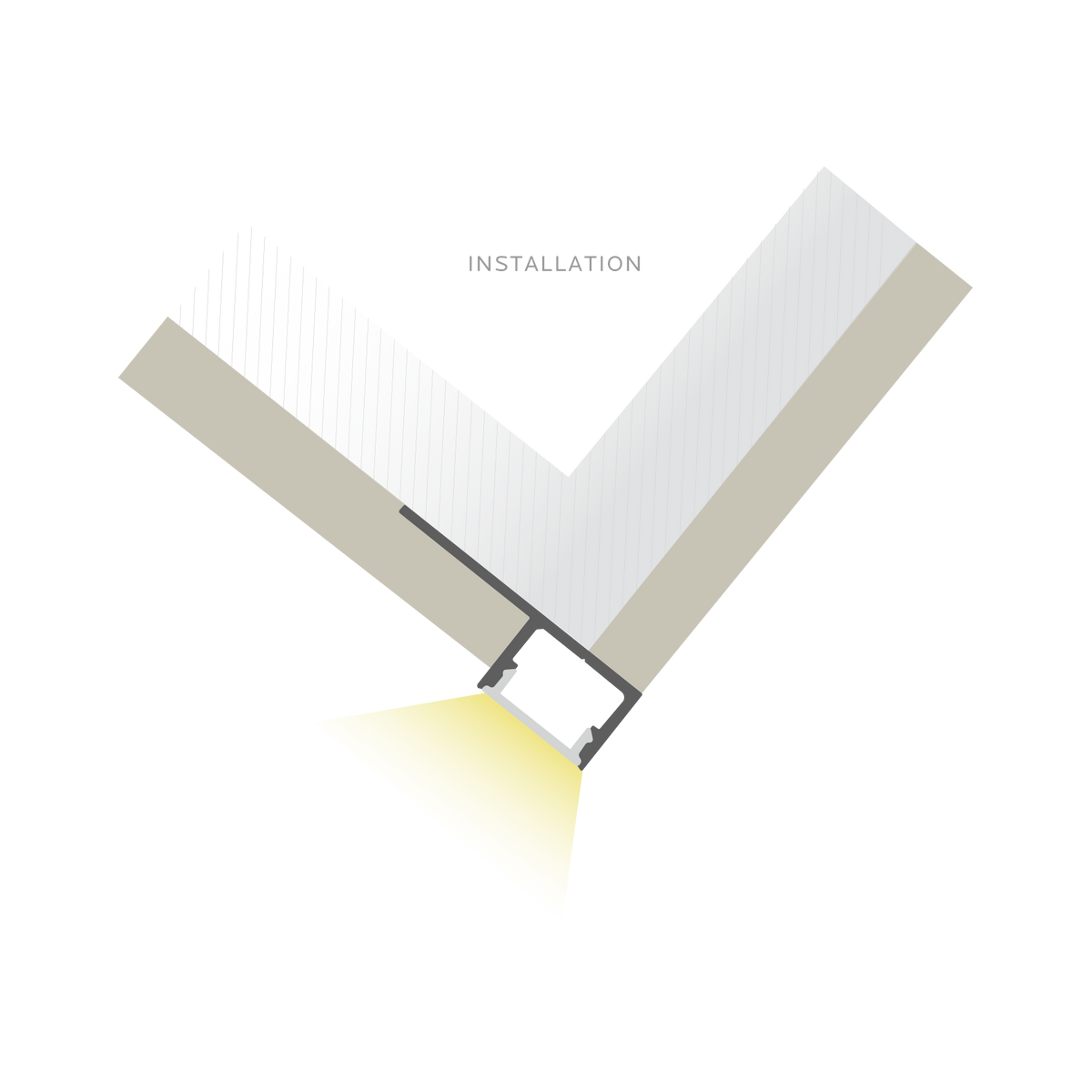 Luxrite LR43430 96" Tile Mud in 0.63" Channel Kit