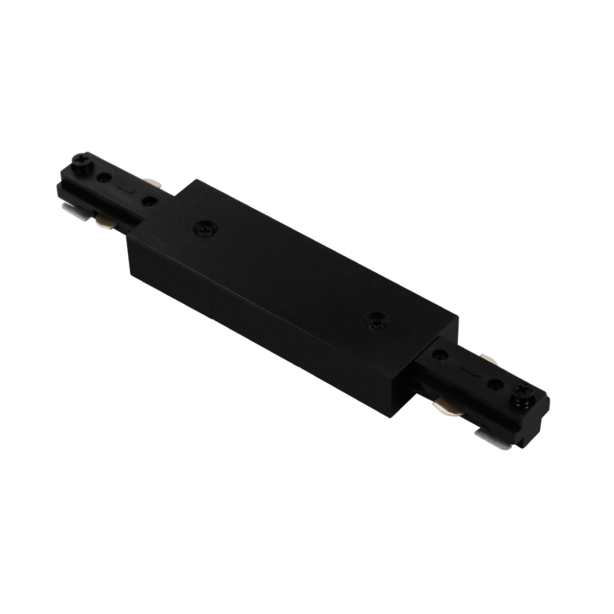 Luxrite LR43833 H-track Straight Connector - Black Finish
