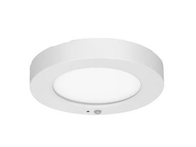 MaxLite ML2LA05SWH129CS2MS Flush Mounts LED Integrated 5" Slim White 120V Triac Dimming 12W 90 CRI 2700K, 3000K, 3500K, 4000K, 5000K With Bi-level Motion Sensor Gen 2