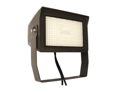 MaxLite MSF100HA-CSBYPCTA Adjustable Beam Flood, 100W 277-480V, 0-10V Dimming, Adjustable Beam, CCT Selectable, Bronze, Yoke Mount, Photocell - TAA
