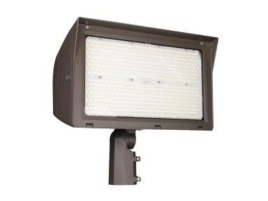 MaxLite MSF210UA-CSB2PR7 Adjustable Beam Flood, 210W 120-277V, 0-10V Dimming, Adjustable Beam, CCT Selectable, Bronze, Knuckle Slipfitter Yoke, 7PIN Receptacle, Shorting Cap