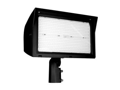 MaxLite MSF210UA-CSLKPR7 Adjustable Beam Flood, 210W 120-277V, 0-10V Dimming, Adjustable Beam, CCT Selectable, Black, Knuckle Slipfitter, 7PIN Receptacle, Shorting Cap