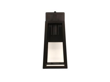 MaxLite OWL-TBK-E26DTD Outdoor Wall Light, Trapezoid Style, Black Finish, E26 Base Socket, Photocell - Dusk To Dawn