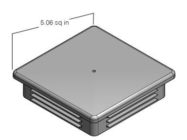 MaxLite PL-SQ5TCQ Top Cover, Pole Cap, 5'' Sq, Black