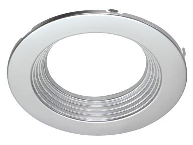 MaxLite RR-STRIM4 Residential Retrofit Downlights, Baffle 120V, 4" , Silver Trim