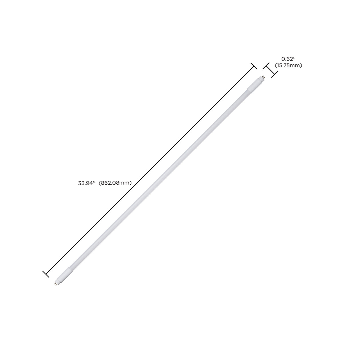 Satco S11651R1 12W T5 CCT Selectable LED Light Bulb Miniature Bi Pin Base