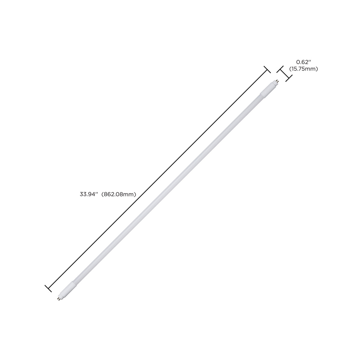 Satco S11654R1 18W T5 CCT Selectable LED Light Bulb Miniature Bi Pin Base