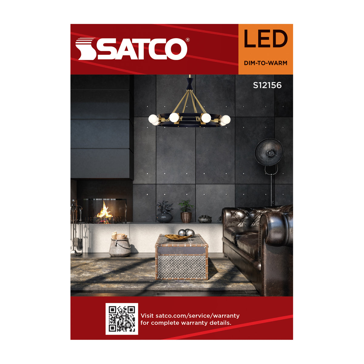 Satco S12156 8W G40 CCT Selectable LED Light Bulb Medium Base