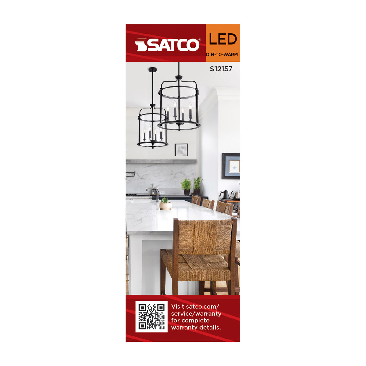 Satco S12157 4.5W B11 CCT Selectable LED Light Bulb Candelabra Base
