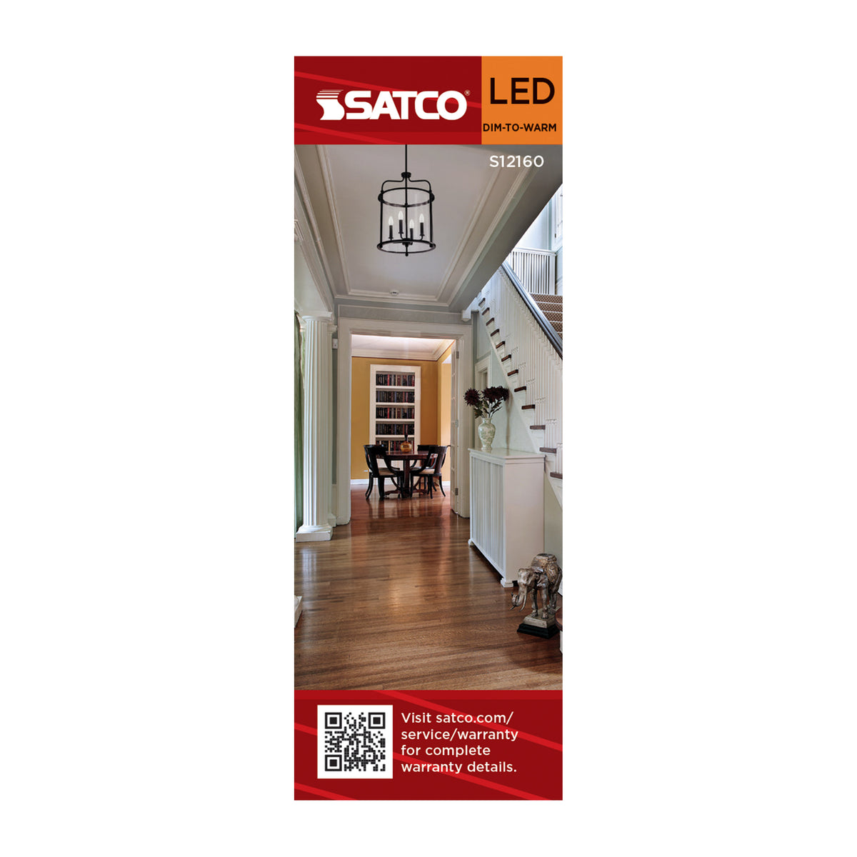 Satco S12160 4.5W B11 CCT Selectable LED Light Bulb Medium Base