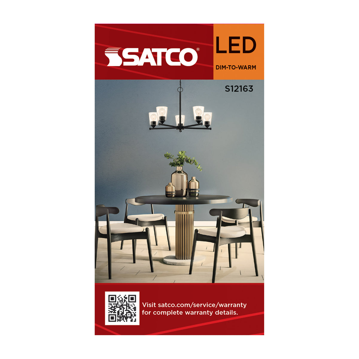 Satco S12163 4.5W A15 CCT Selectable LED Light Bulb Medium Base