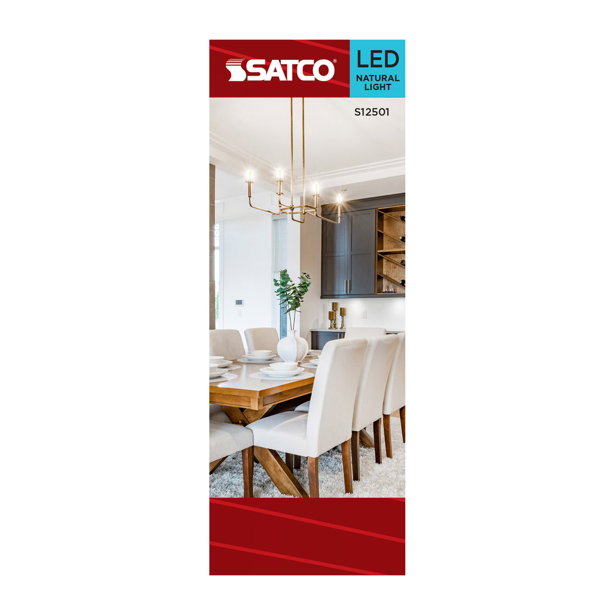 Satco S12501 4W B11 Natural Light LED Light Bulb Medium Base