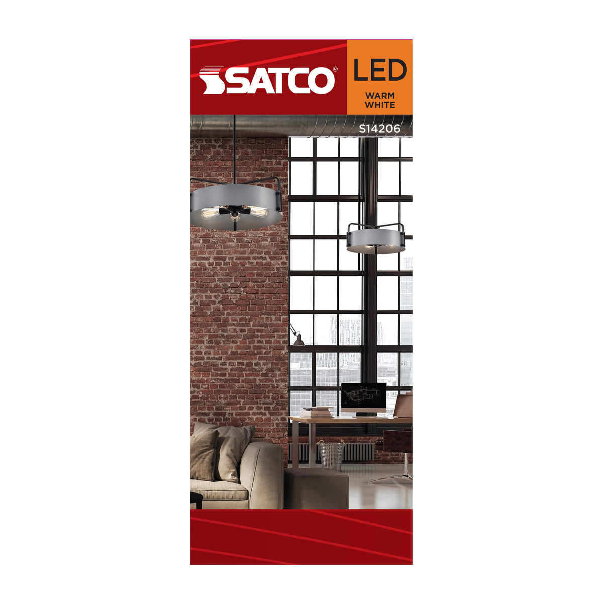 Satco S14206 3.5W ST19 Warm White LED Light Bulb Medium Base