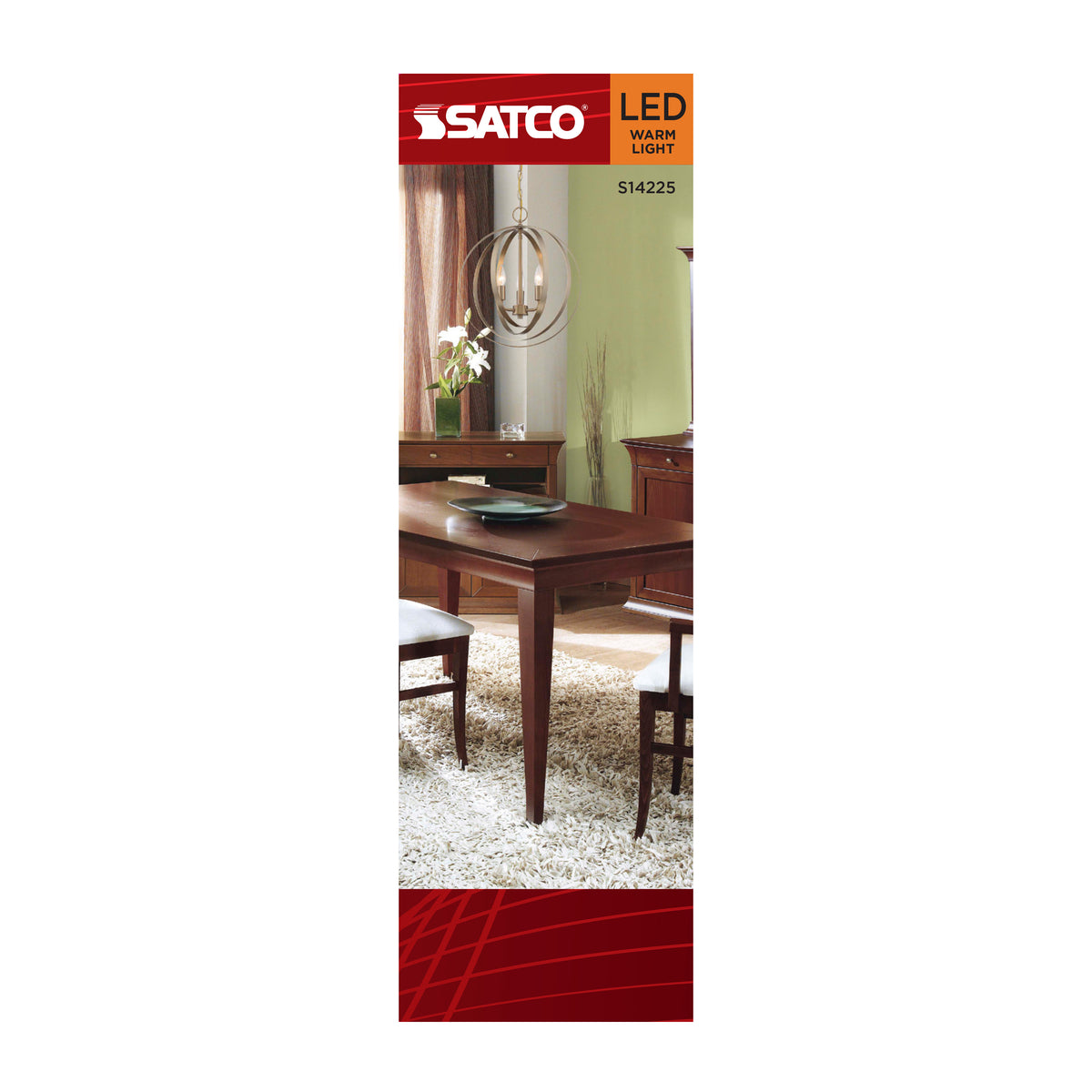 Satco S14225 5.5W CA11 Warm White LED Light Bulb Medium Base