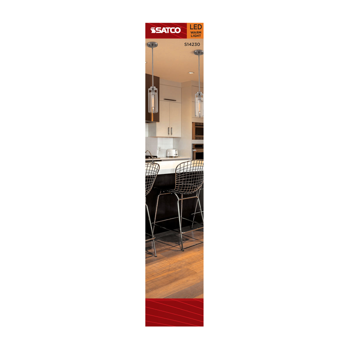 Satco S14230 5.5W T9 Warm White LED Light Bulb Medium Base