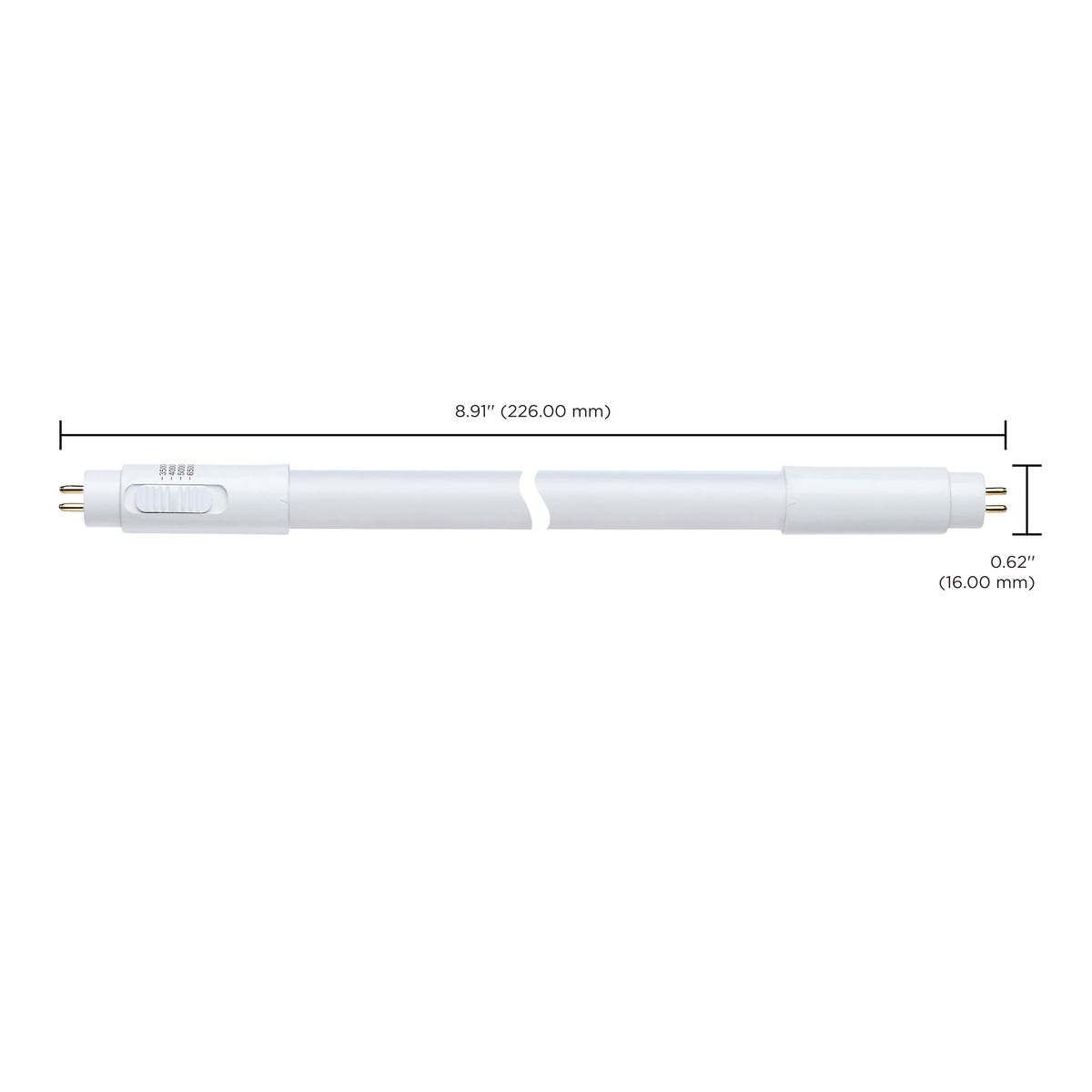 Satco S16512 5W T5 CCT Selectable LED Light Bulb Miniature Bi Pin Base