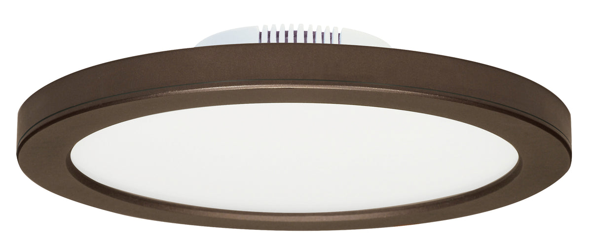 Satco S9889 16W LED BLINK Slim Fixture 9" Flush Mount 3000K; Bronze