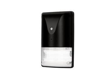 MaxLite SECM30U-WCSLPCTA Mini Wallpack, 15/20/30W, 120-277V, Wattage CCT Selectable 3/4/5K, Photocell, Black - TAA