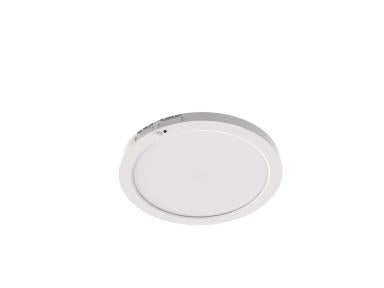 MaxLite SFM9LA189WHCSMS Slim Flush Mount, 9 Inch, 18W, 120V, 90 CRI, White Finish, CCT Selectable 2700/3000/3500/4000/5000K, Bi-level Motion Sensor