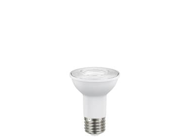 MaxLite E6PAR20D950NF/T20 Enhanced Series - 6W 550LM PAR20 25DEG Narrow Flood E26 Base LED, Triac DIM 120V 90 CRI 5000K, Wh Housing, T20