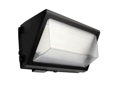 MaxLite WPOP55U-WCSLPCCRTA WALLMAX Open Face Wall Pack - Watt Select (30/45W/55W), 120-277V, CCT Select 3/4/5K, ON/OFF PC, C-MAX Compatible, Black - TAA