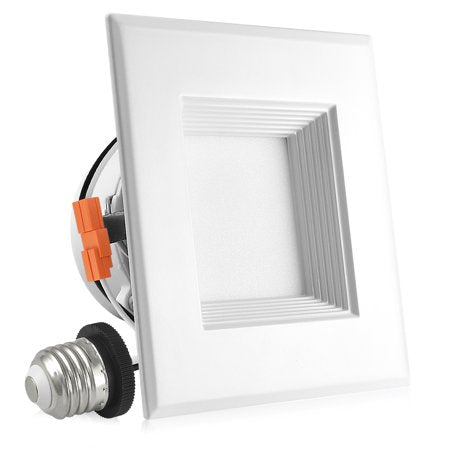 Luxrite LR24826 10W LED Dimmable Fixture 4" Baffled Retrofit Kit